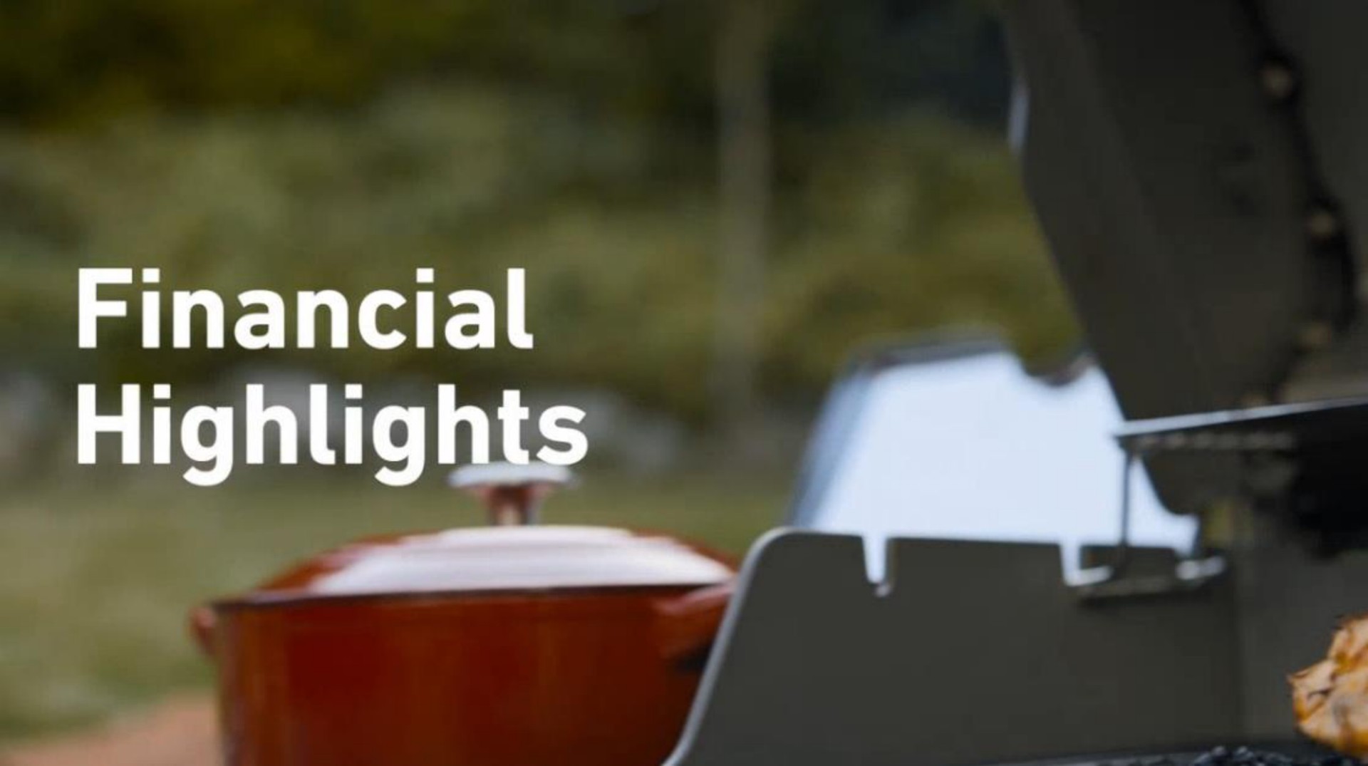 financial highlights i | Weber