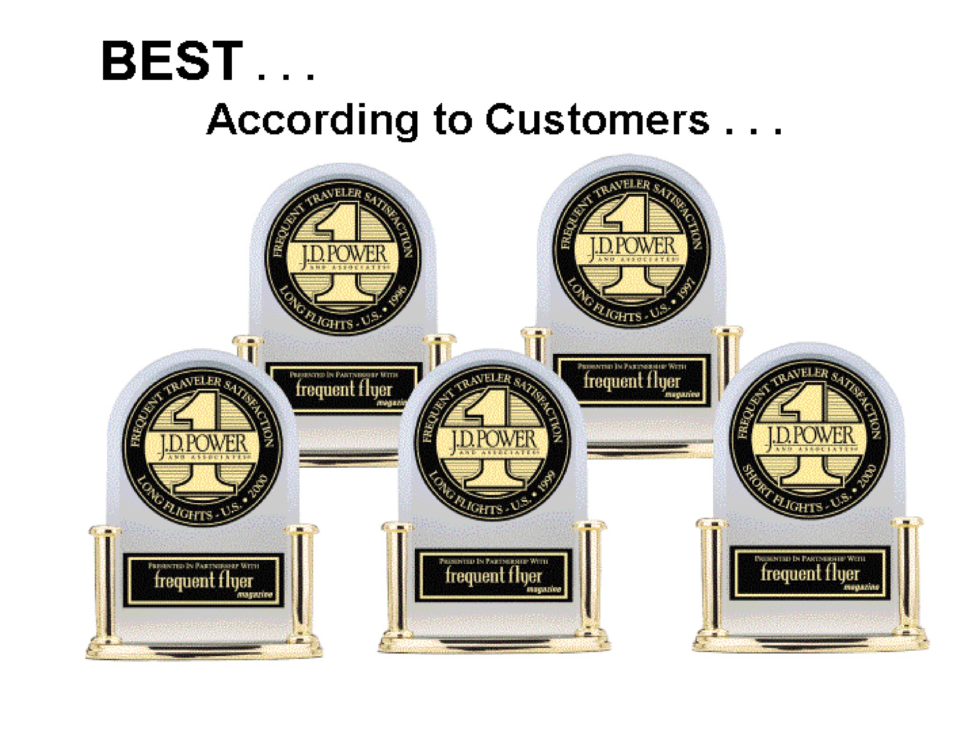 best according to customers | Continental Airlines