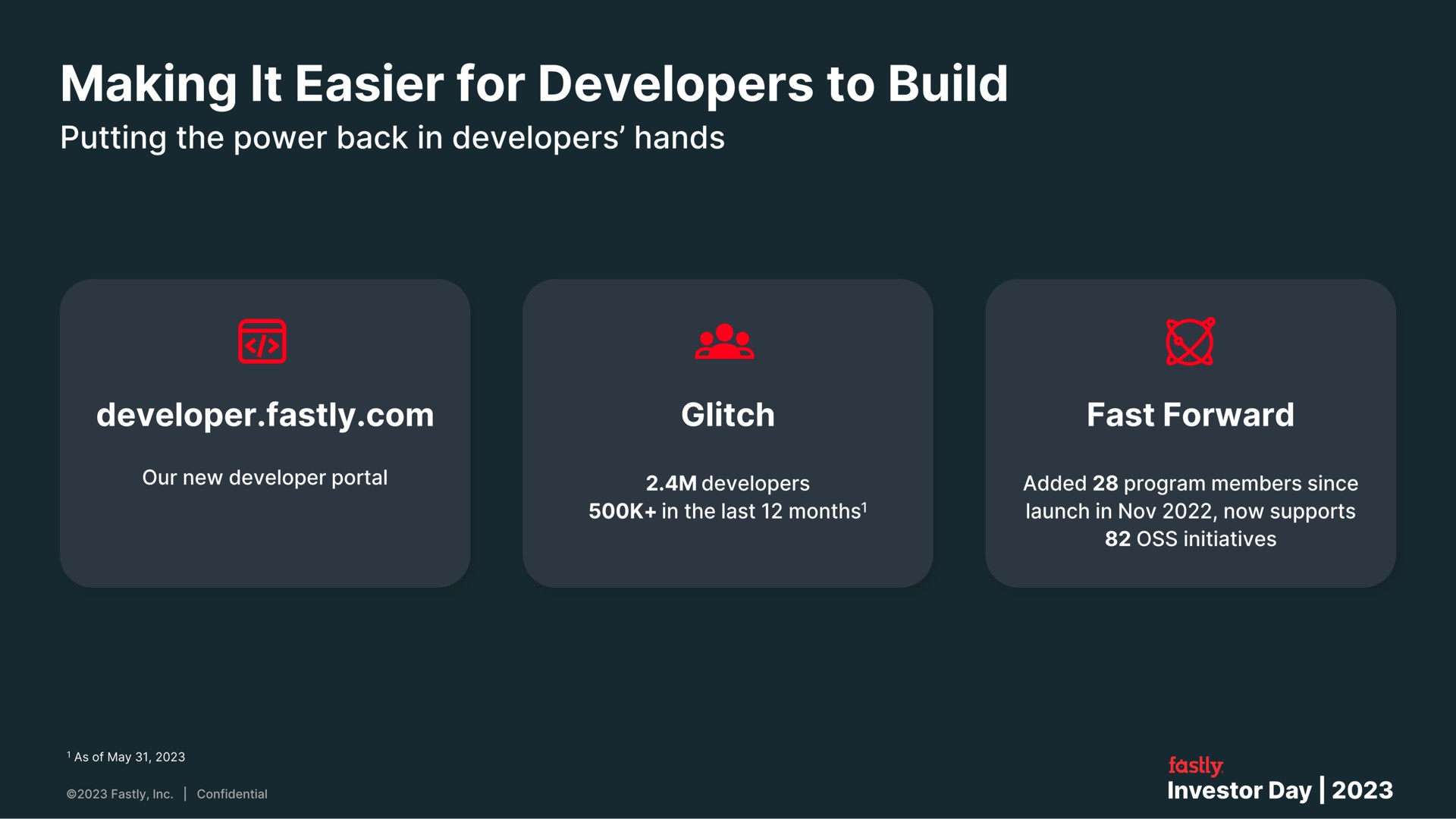 making it easier for developers to build | Fastly