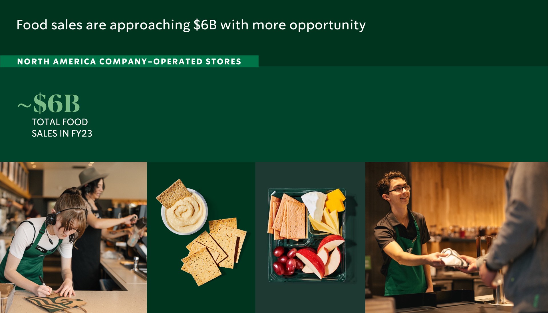 food sales are approaching with more opportunity | Starbucks