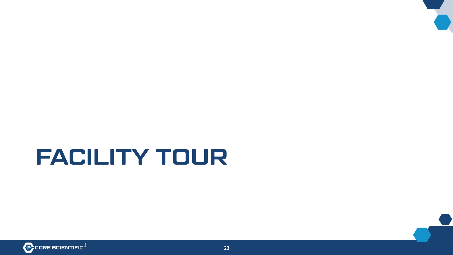facility tour | Core Scientific