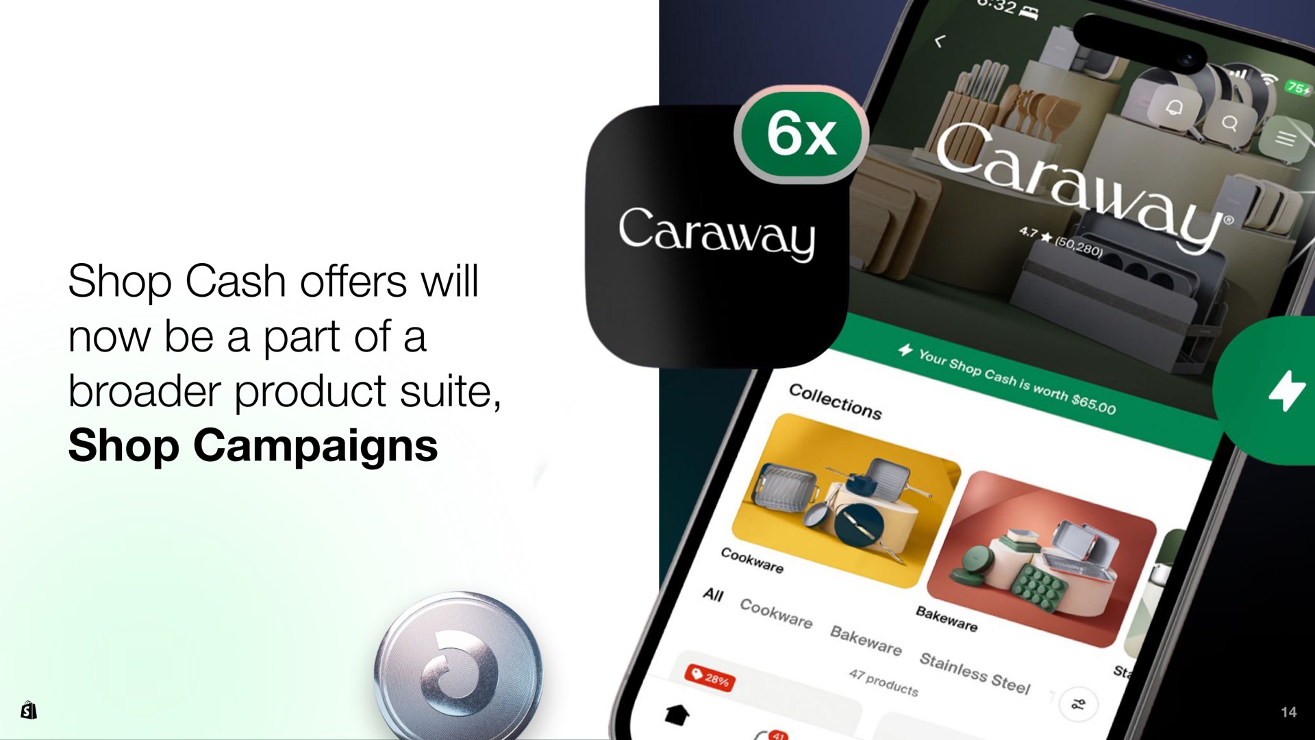 shop cash ers will now be a part of a product suite shop campaigns offers | Shopify