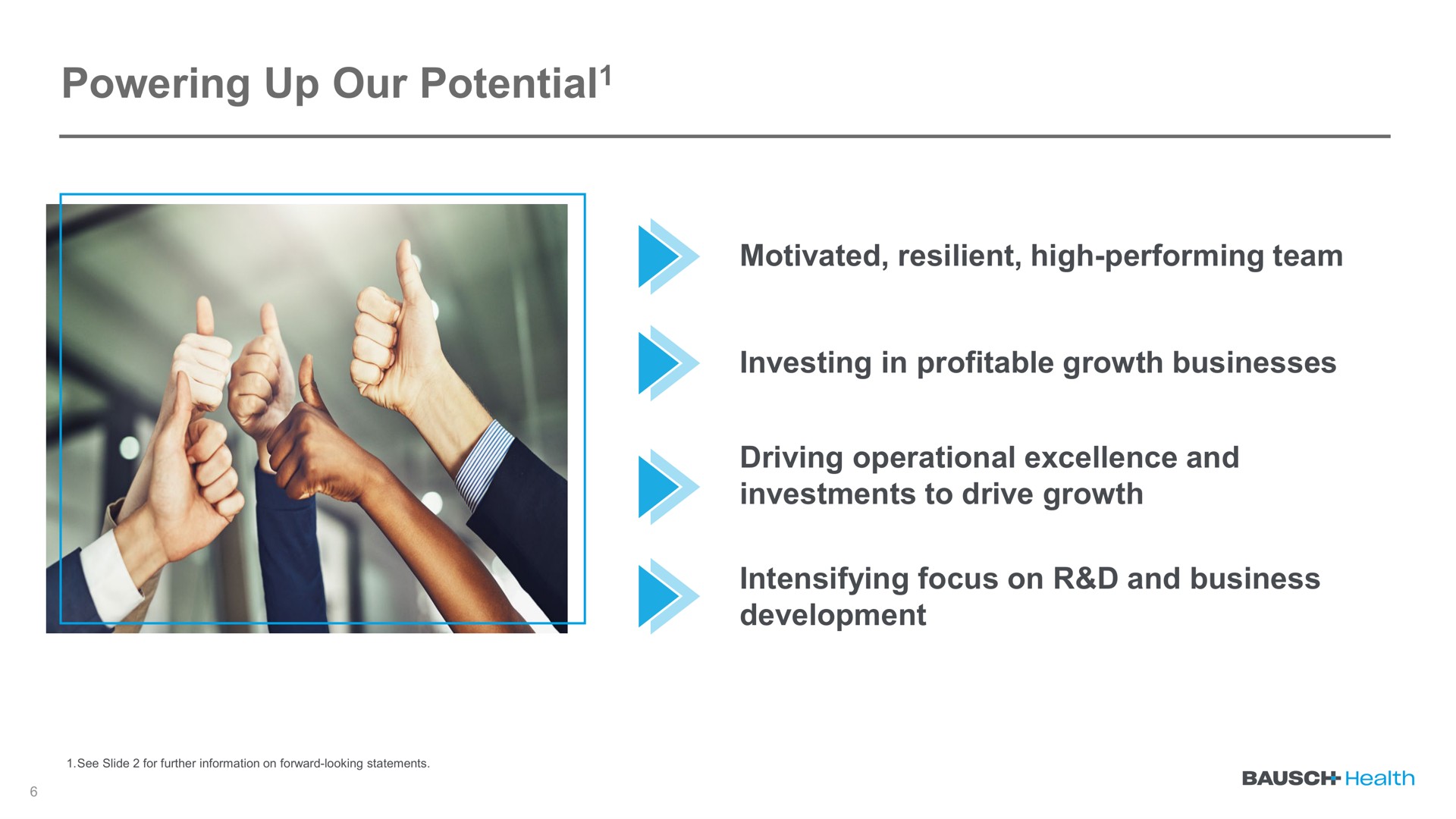 powering up our potential potential intensifying focus on and business | Bausch Health Companies