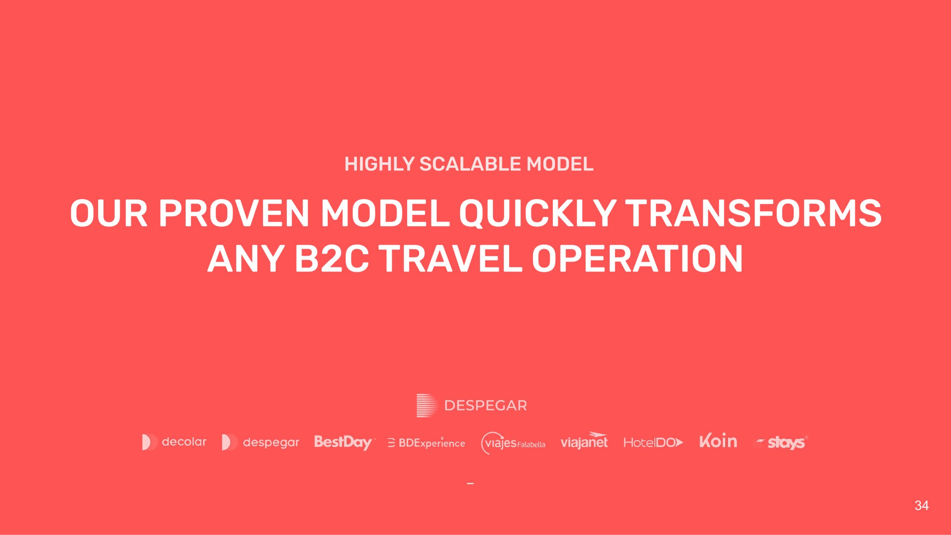 highly scalable model our proven model quickly transforms any travel operation | Despegar