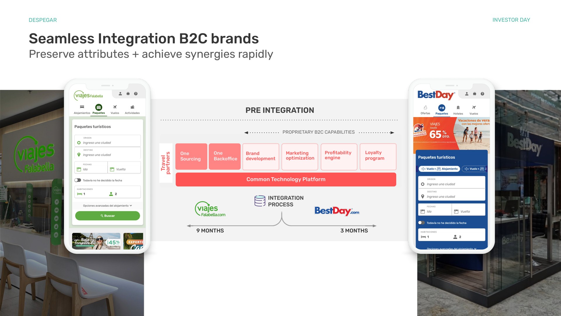 seamless integration brands preserve attributes achieve synergies rapidly integration a | Despegar