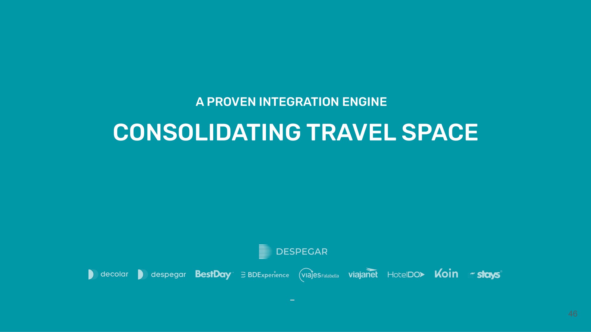 a proven integration engine consolidating travel space | Despegar