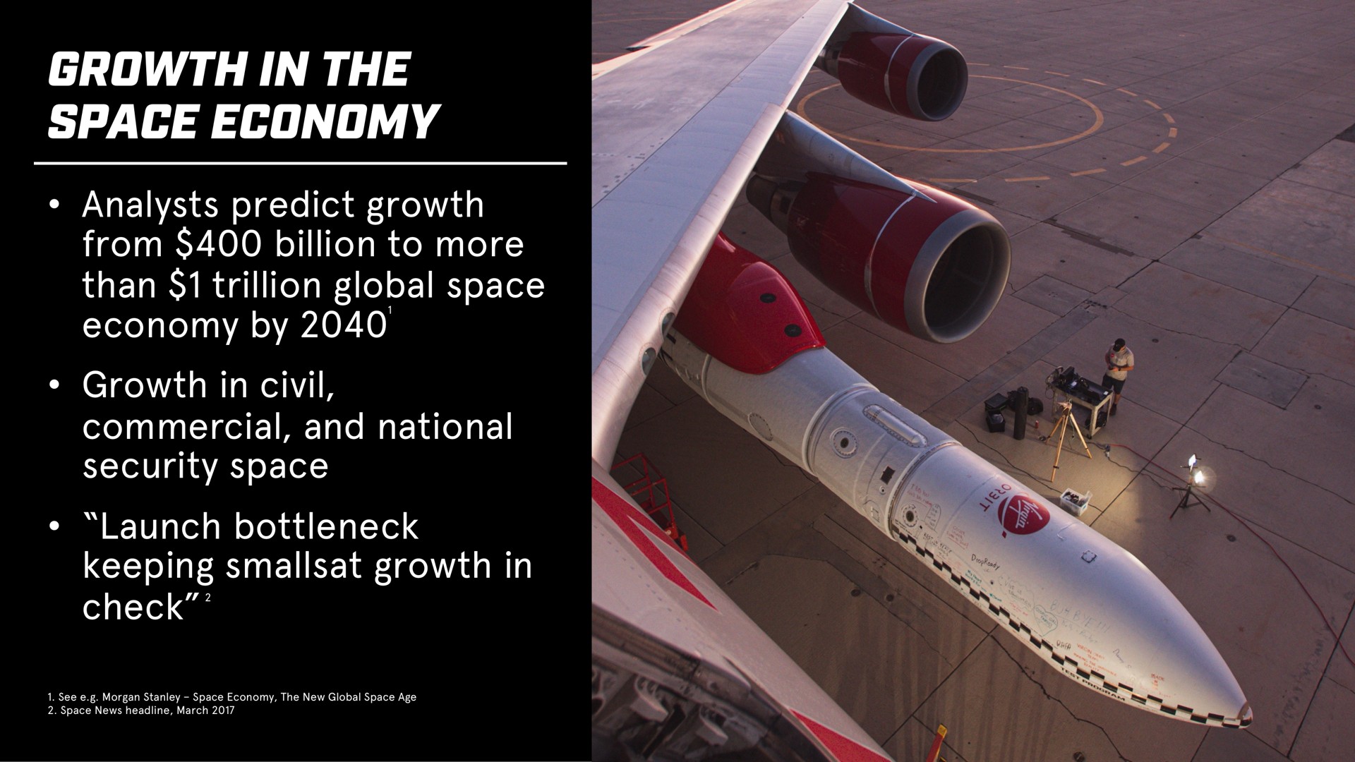 growth in the space economy a | Virgin Orbit
