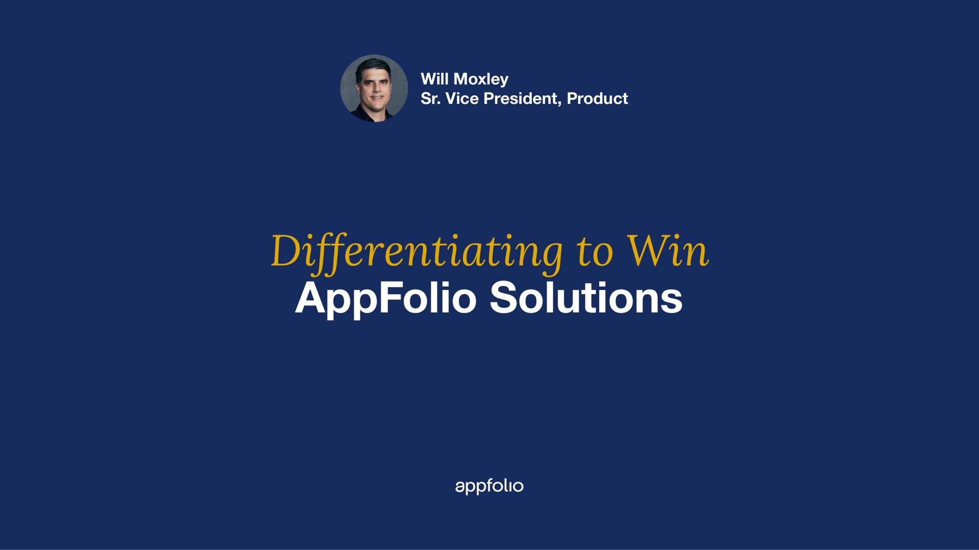 differentiating to win solutions | AppFolio