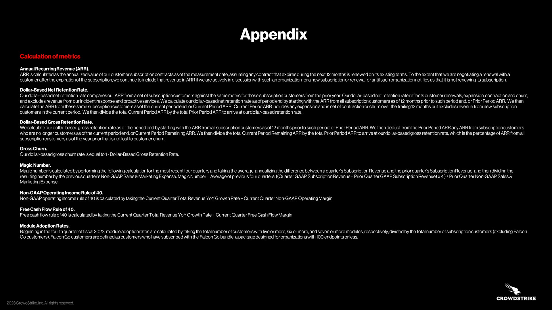 appendix | Crowdstrike