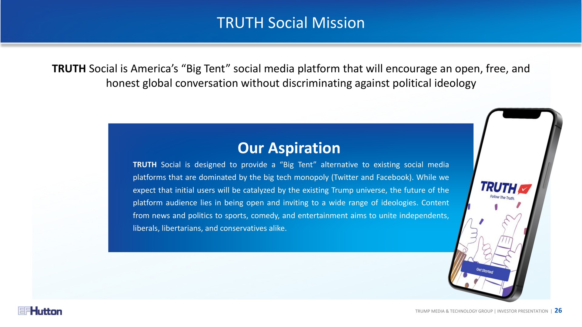 truth social mission our aspiration | TMTG