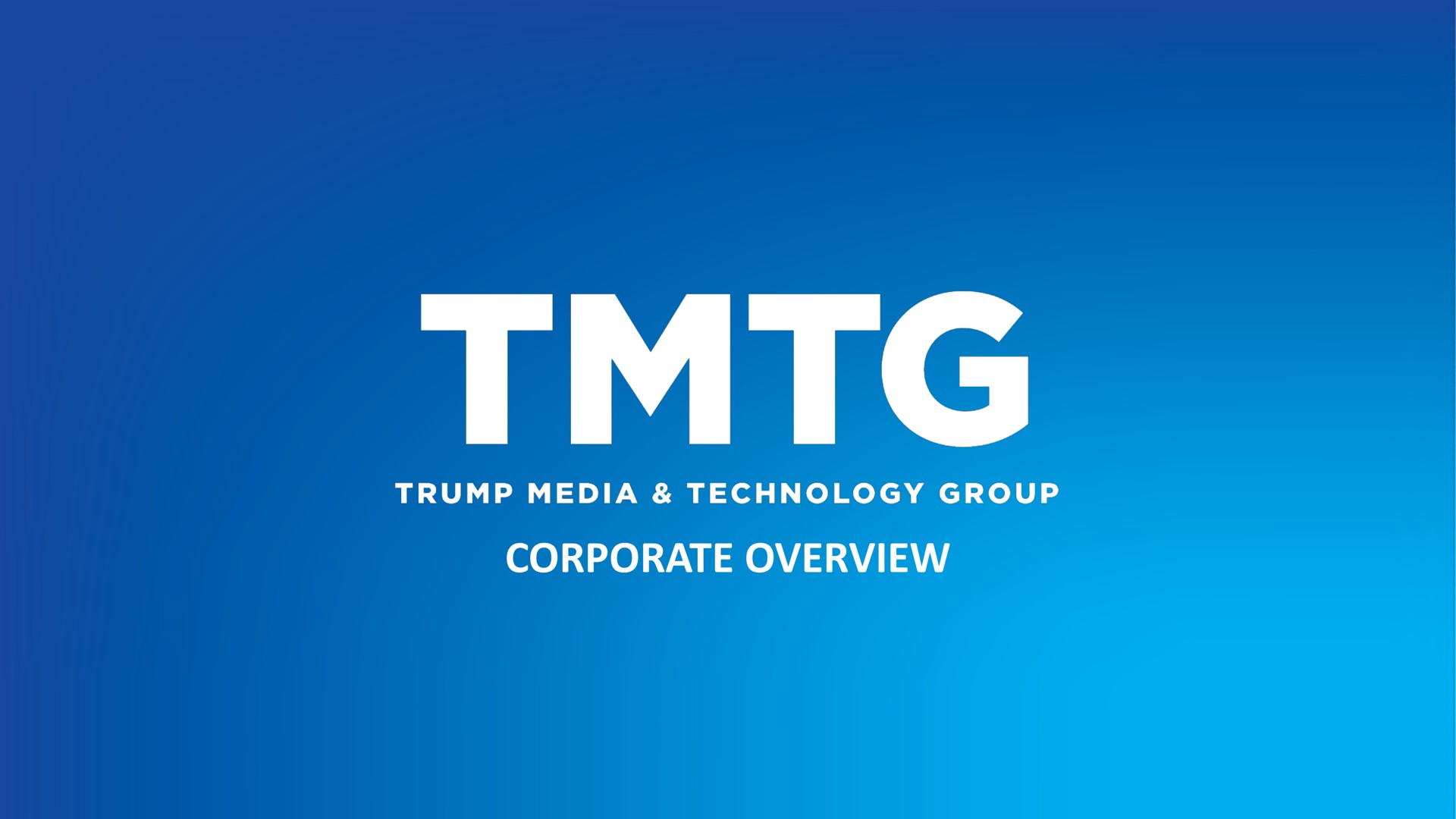 corporate overview trump media technology group | TMTG