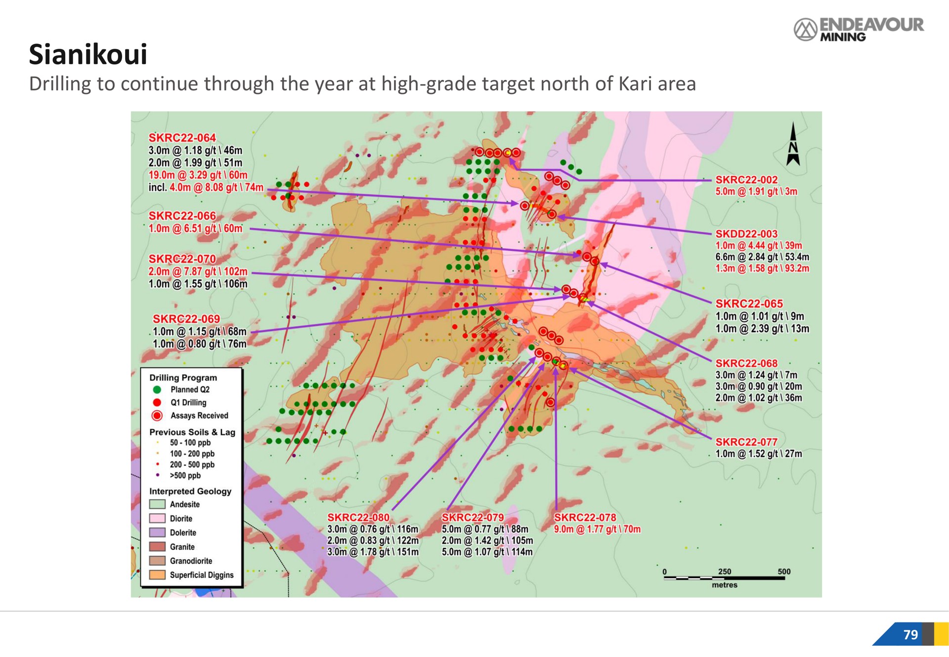 drilling to continue through the year at high grade target north of area | Endeavour Mining
