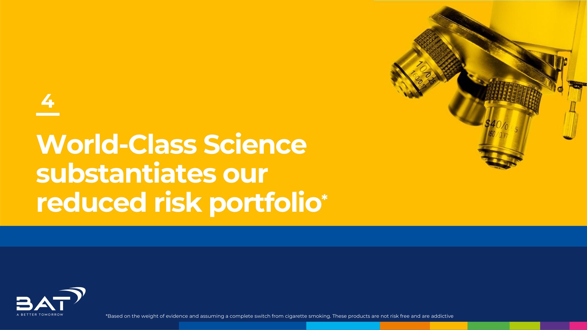 world class science substantiates our reduced risk portfolio | BAT