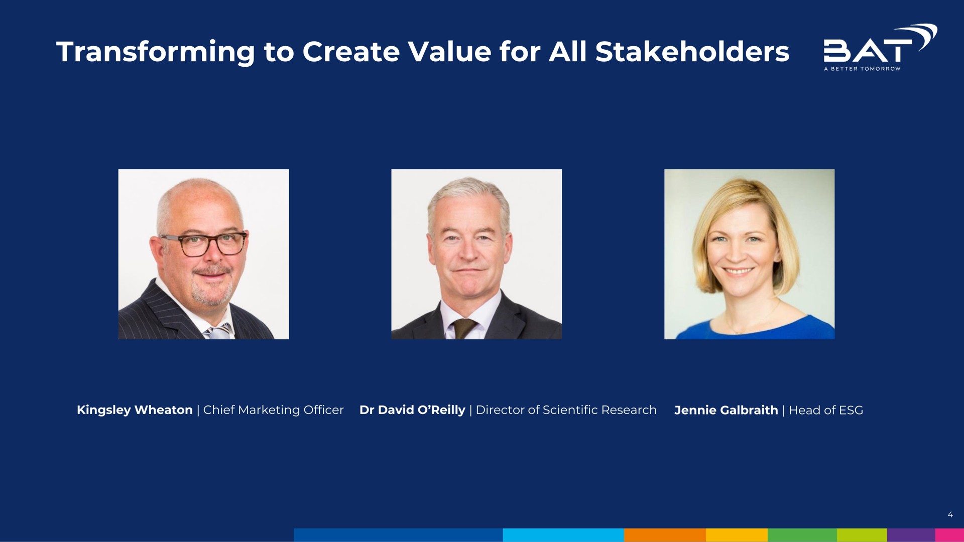 transforming to create value for all stakeholders | BAT