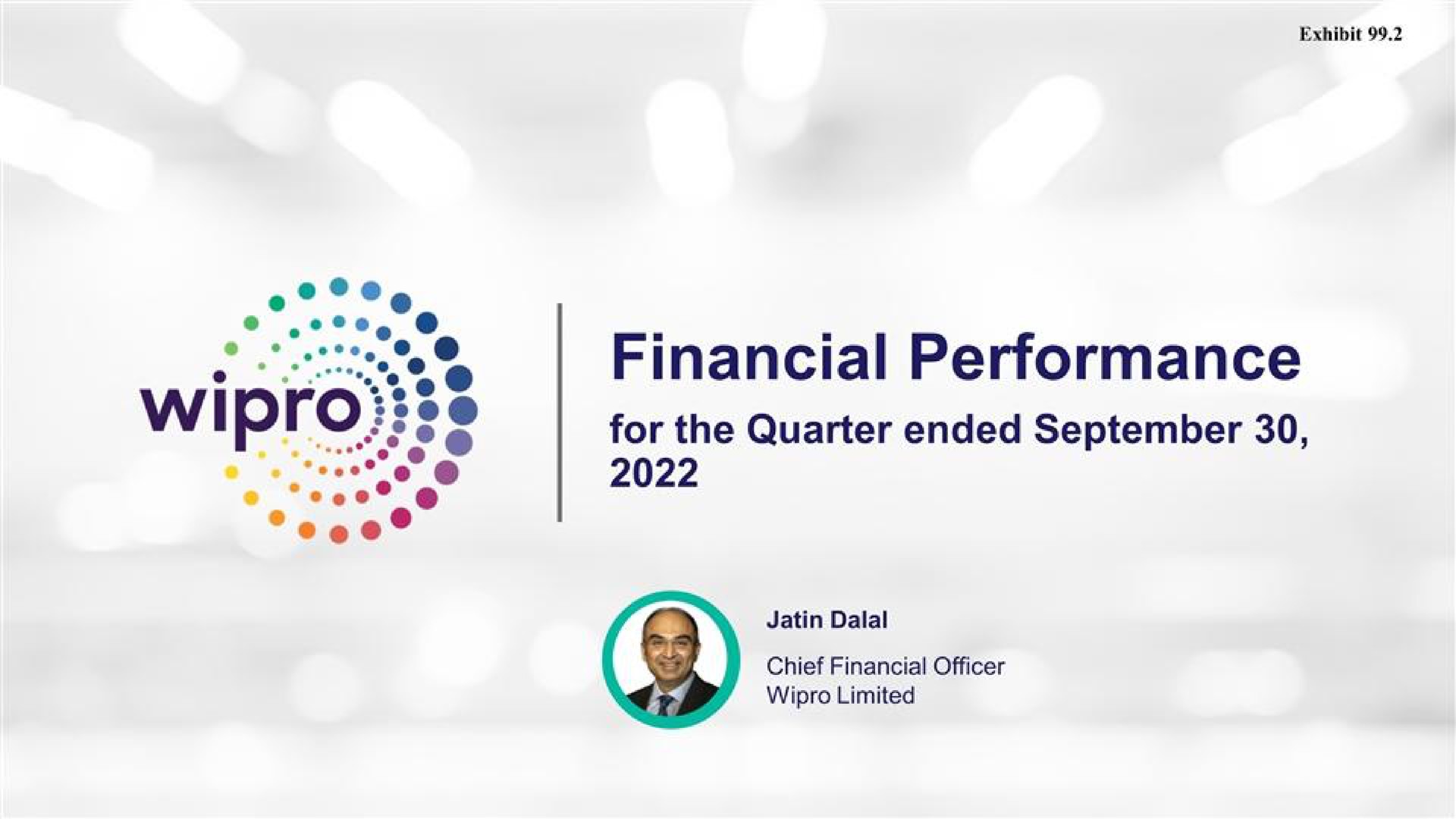financial performance for the quarter ended | Wipro
