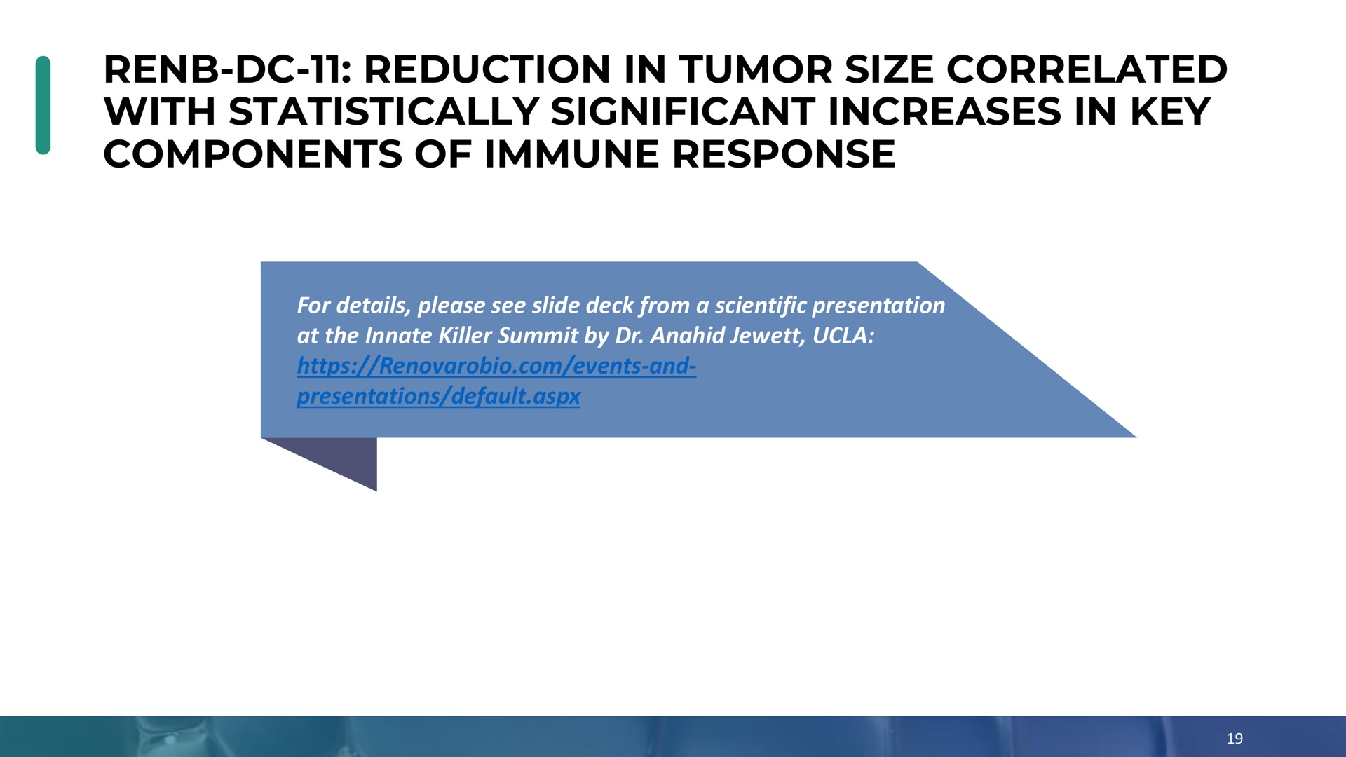 reduction in tumor size correlated with statistically significant increases in key components of immune response | Enochian Biosciences