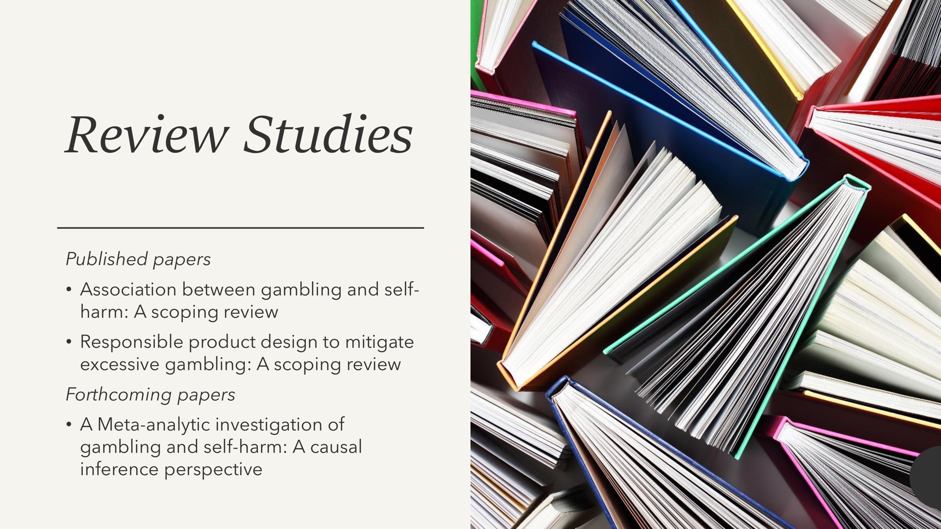 review studies | Entain Group