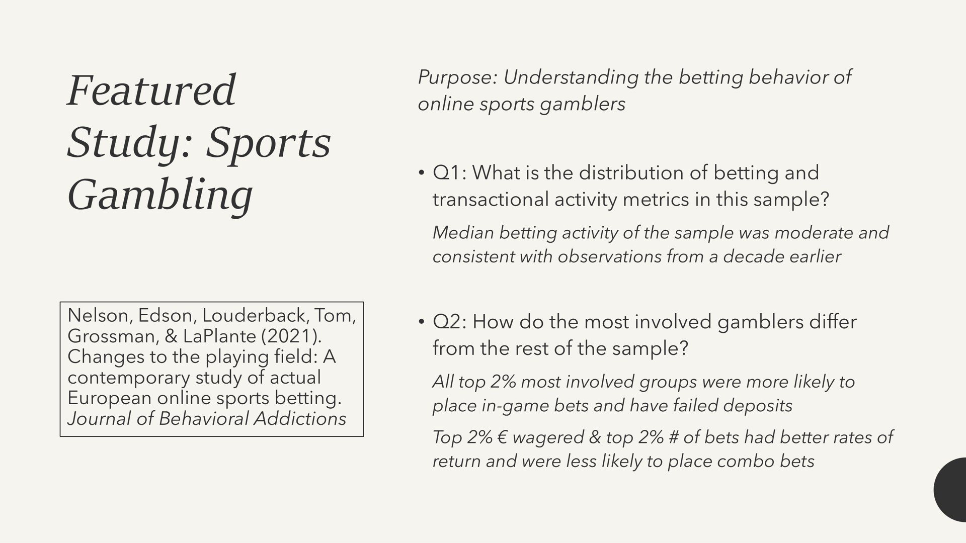 featured study sports gambling | Entain Group