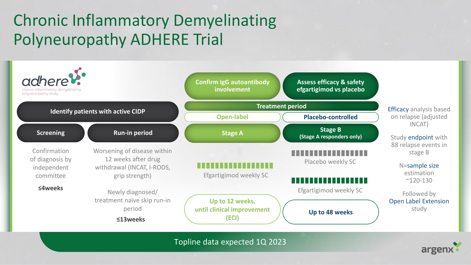 chronic inflammatory polyneuropathy adhere trial | argenx SE
