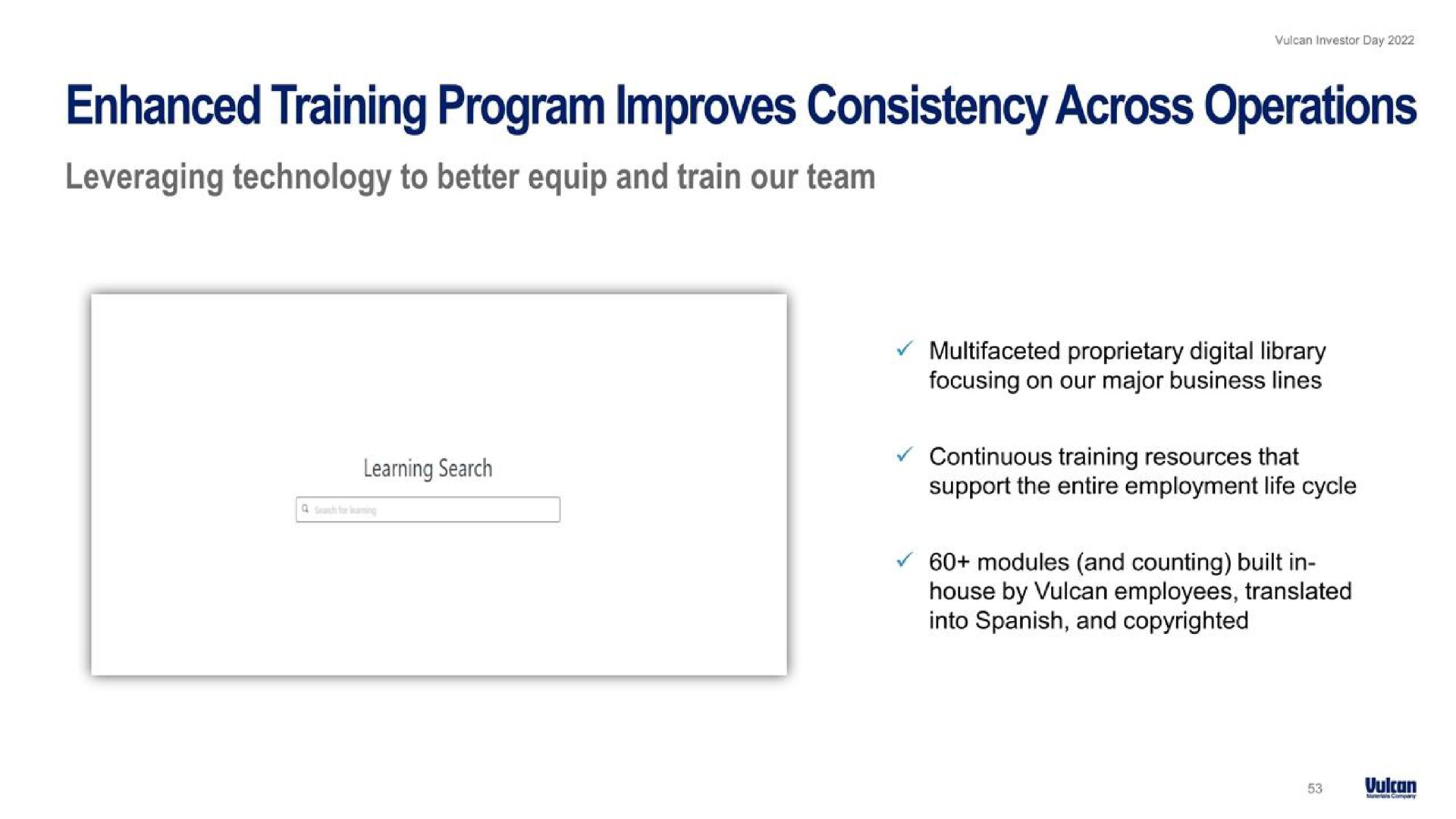enhanced training program improves consistency across operations | Vulcan Materials
