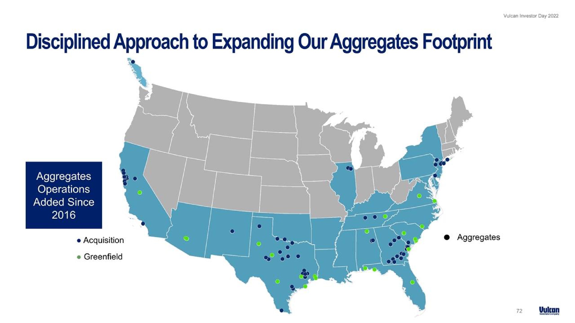 disciplined approach to expanding our aggregates footprint | Vulcan Materials