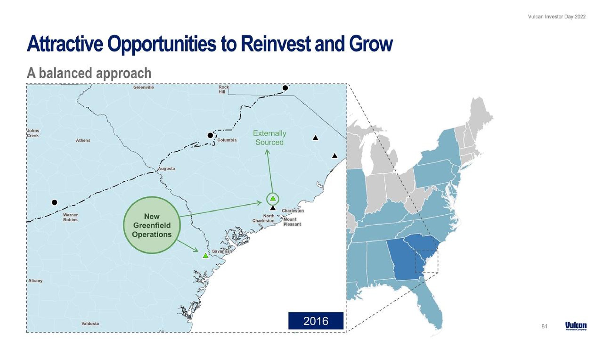 attractive opportunities to reinvest and grow | Vulcan Materials
