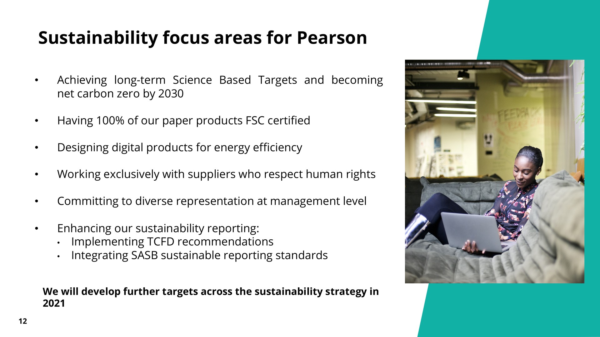 focus areas for | Pearson