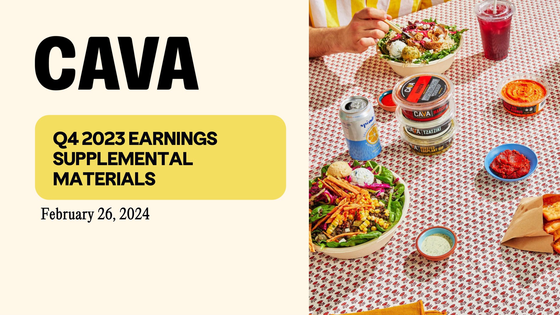 earnings supplemental materials cava | CAVA