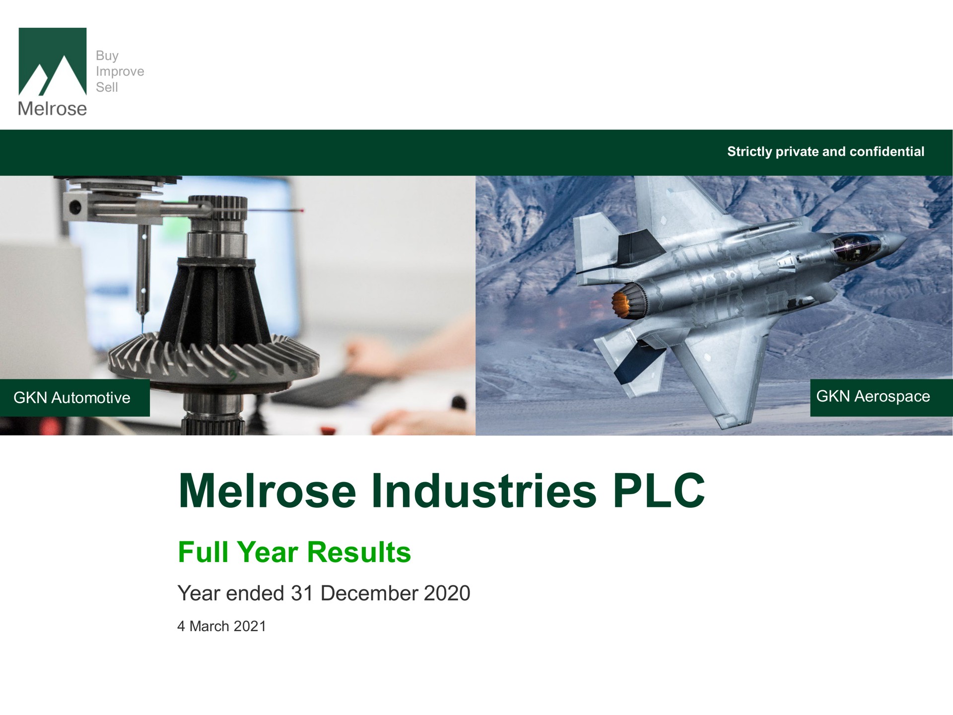 industries full year results lass | Melrose