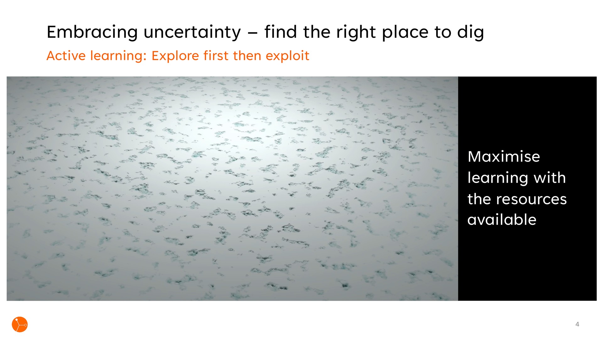 embracing uncertainty find the right place to dig learning with the resources available oes a | Exscientia