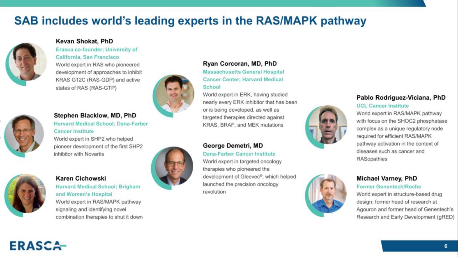 sab includes world leading experts in the ras pathway | Erasca