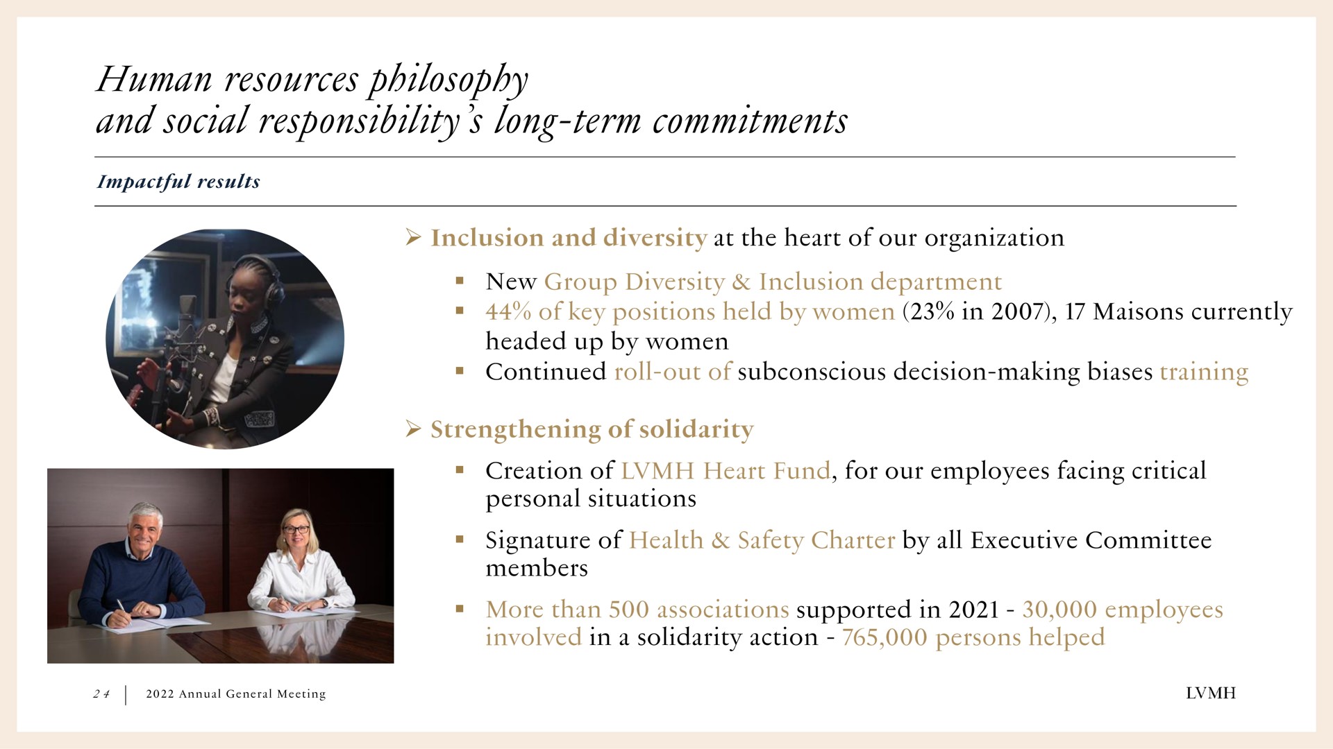 human resources philosophy and social responsibility long term commitments | LVMH
