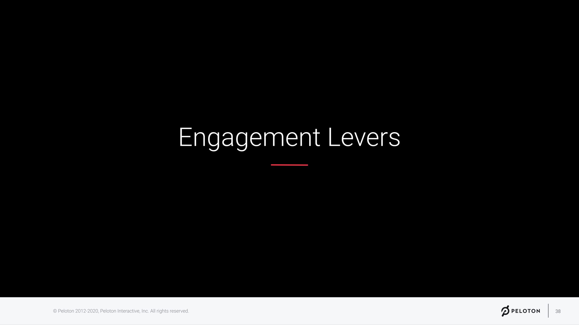 engagement levers | Peloton