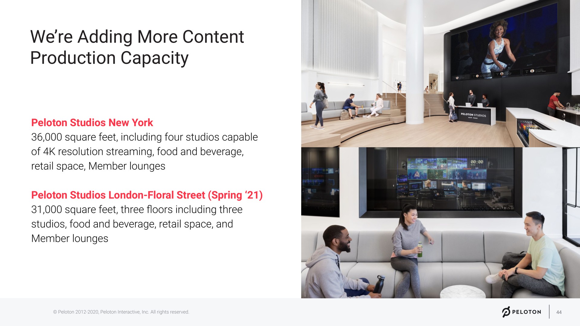 we adding more content production capacity peloton studios new york peloton studios floral street spring | Peloton