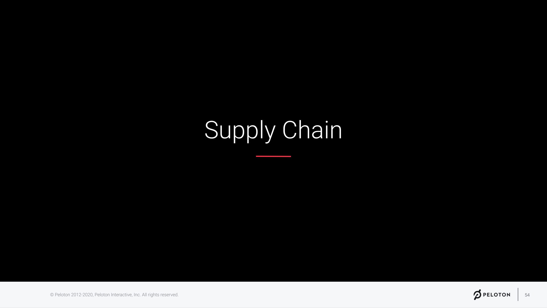 supply chain | Peloton