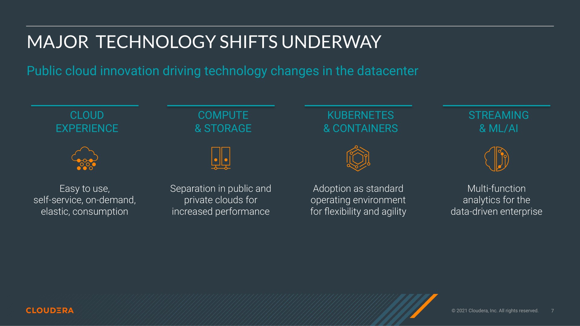 major technology shifts underway be a | Cloudera