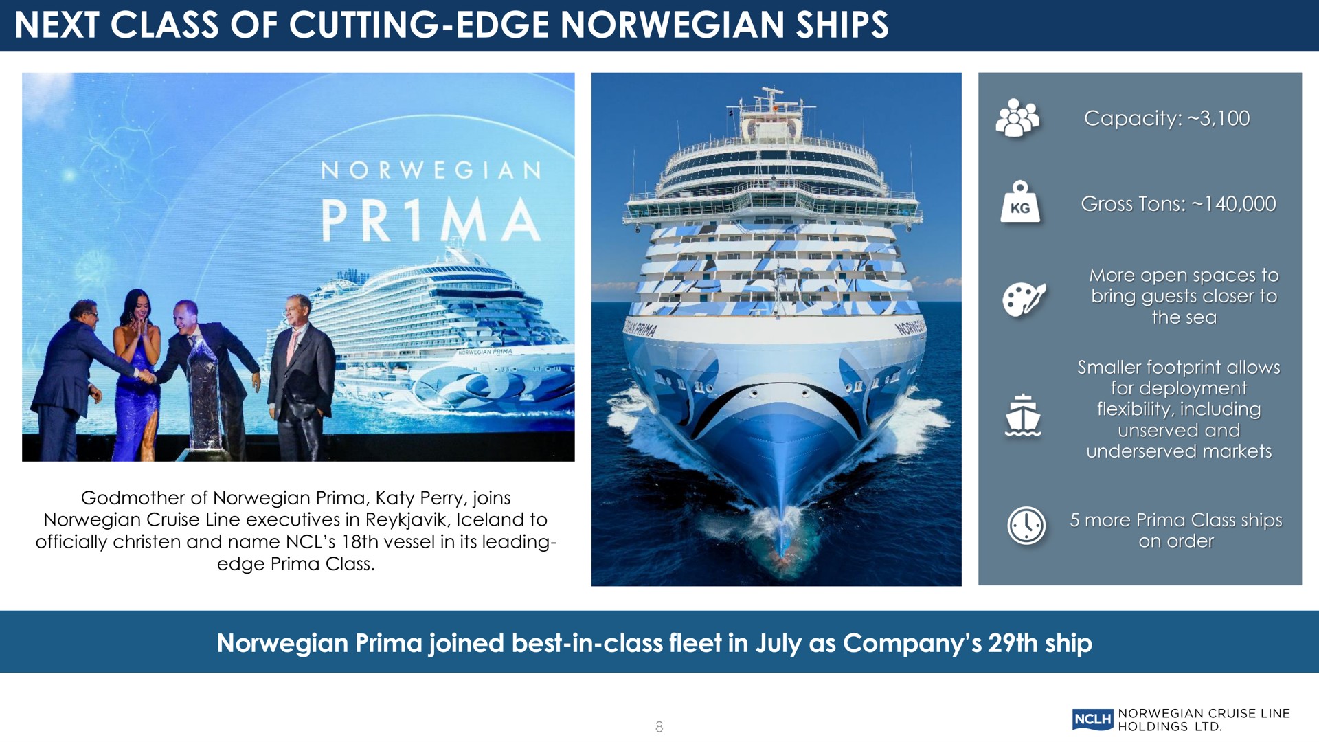 next class of cutting edge ships prima joined best in class fleet in as company ship i | Norwegian Cruise Line