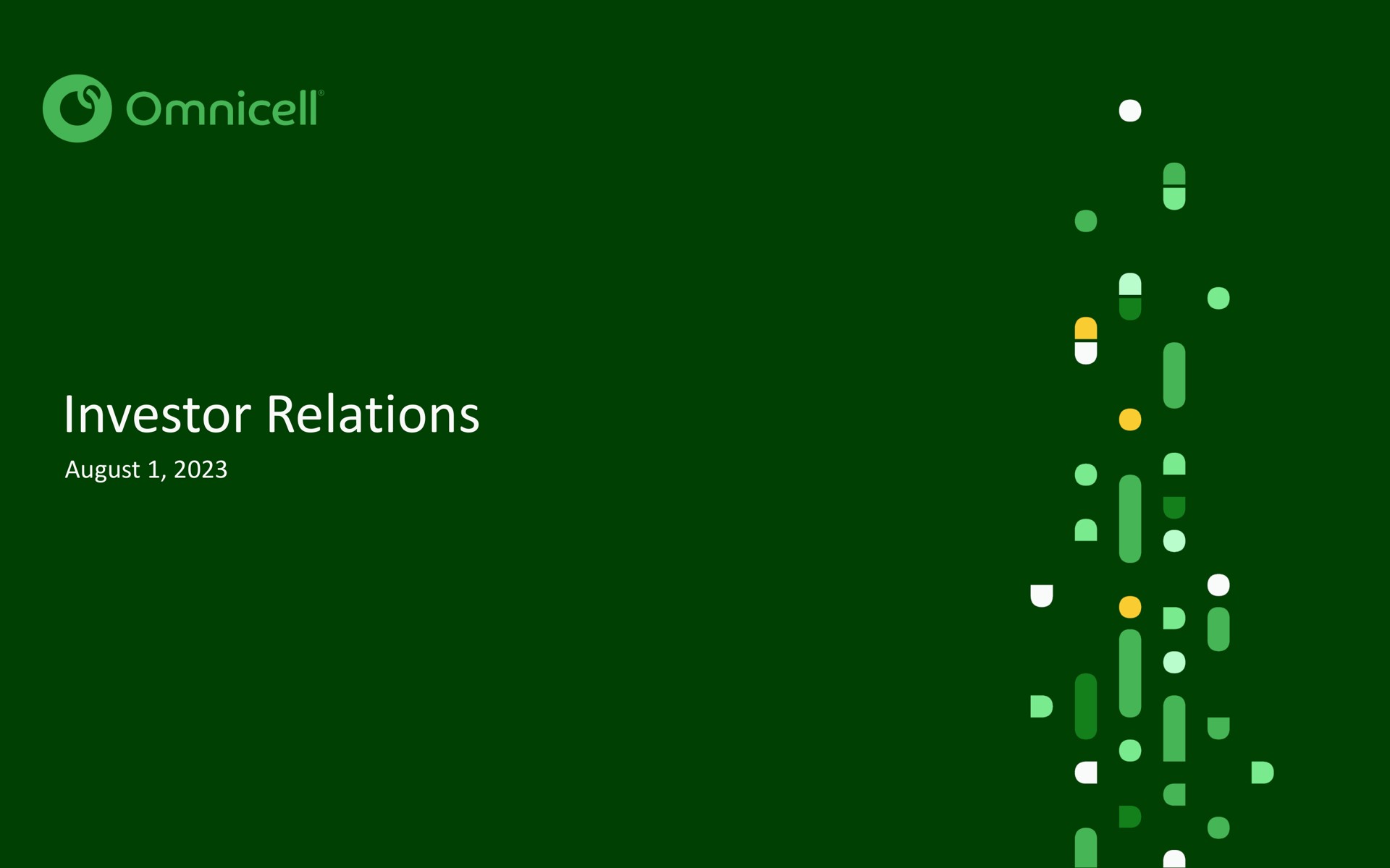investor relations august | Omnicell