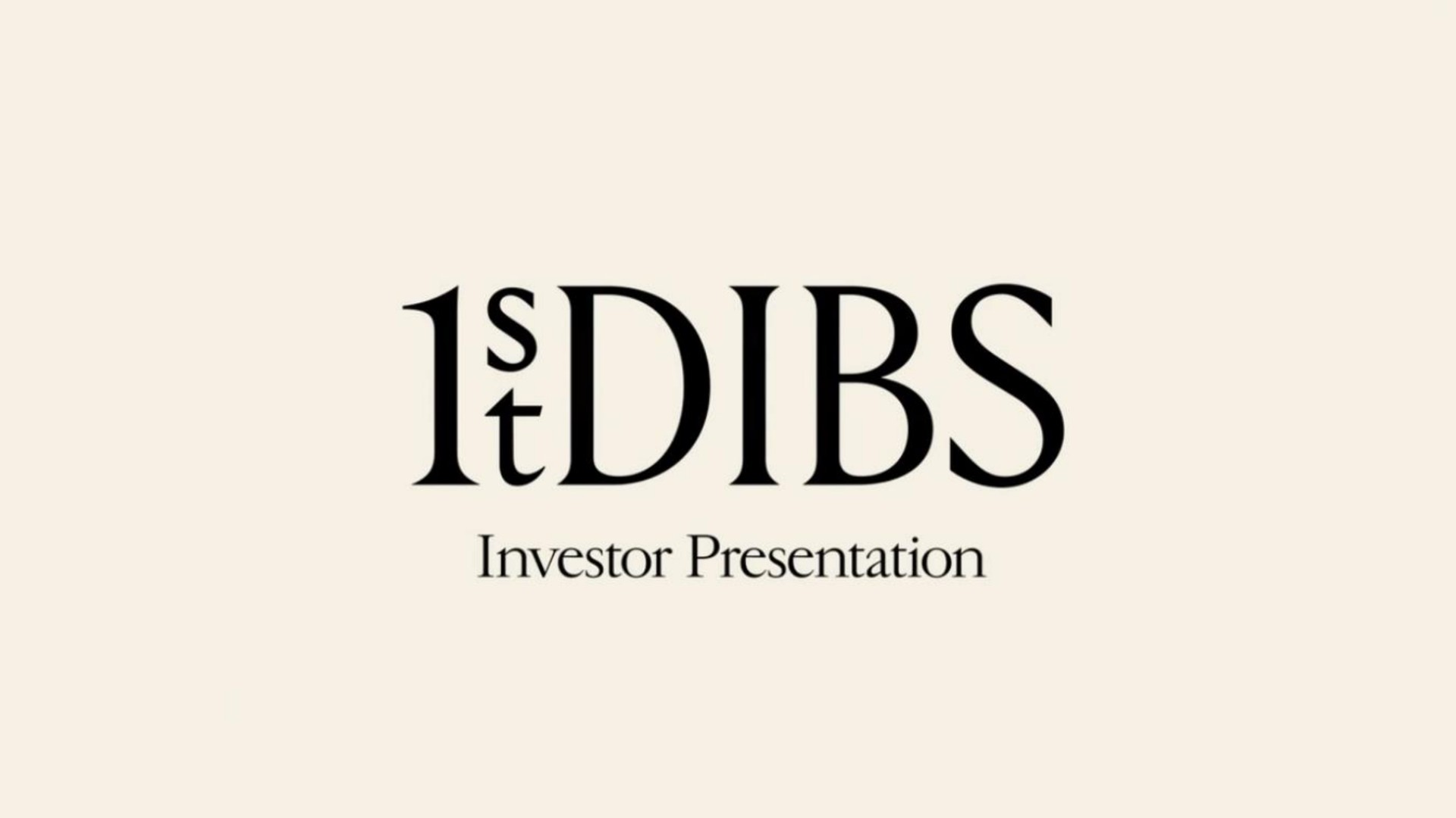 investor presentation | 1stDibs