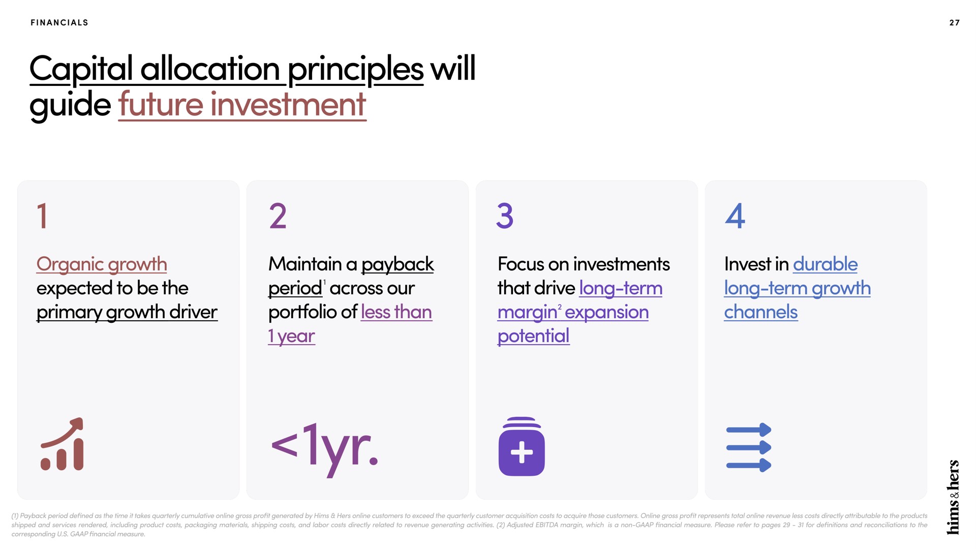 capital allocation principles will guide future investment a | Hims & Hers