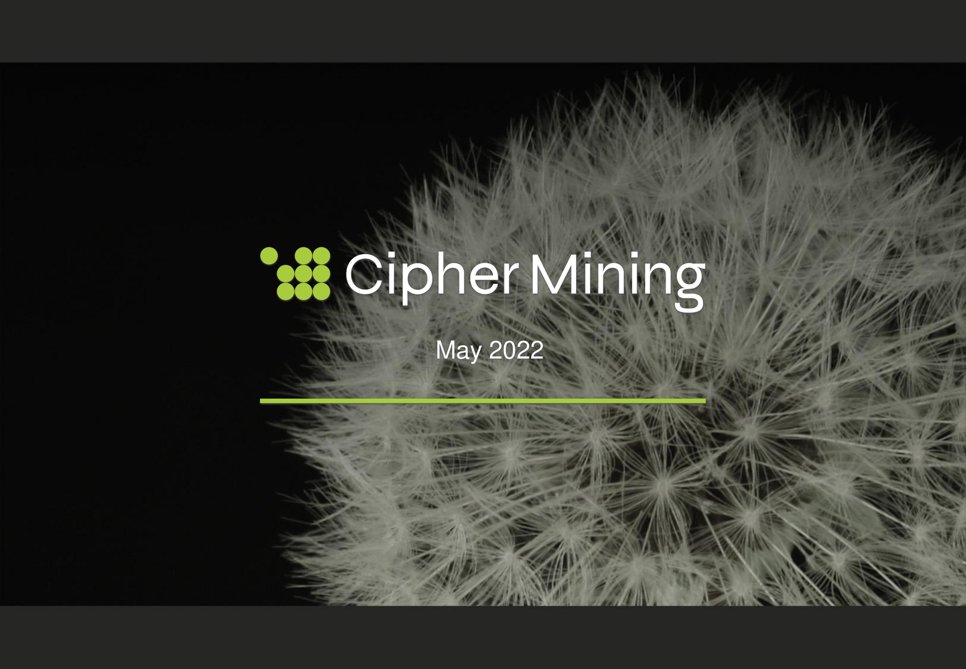 may | Cipher Mining