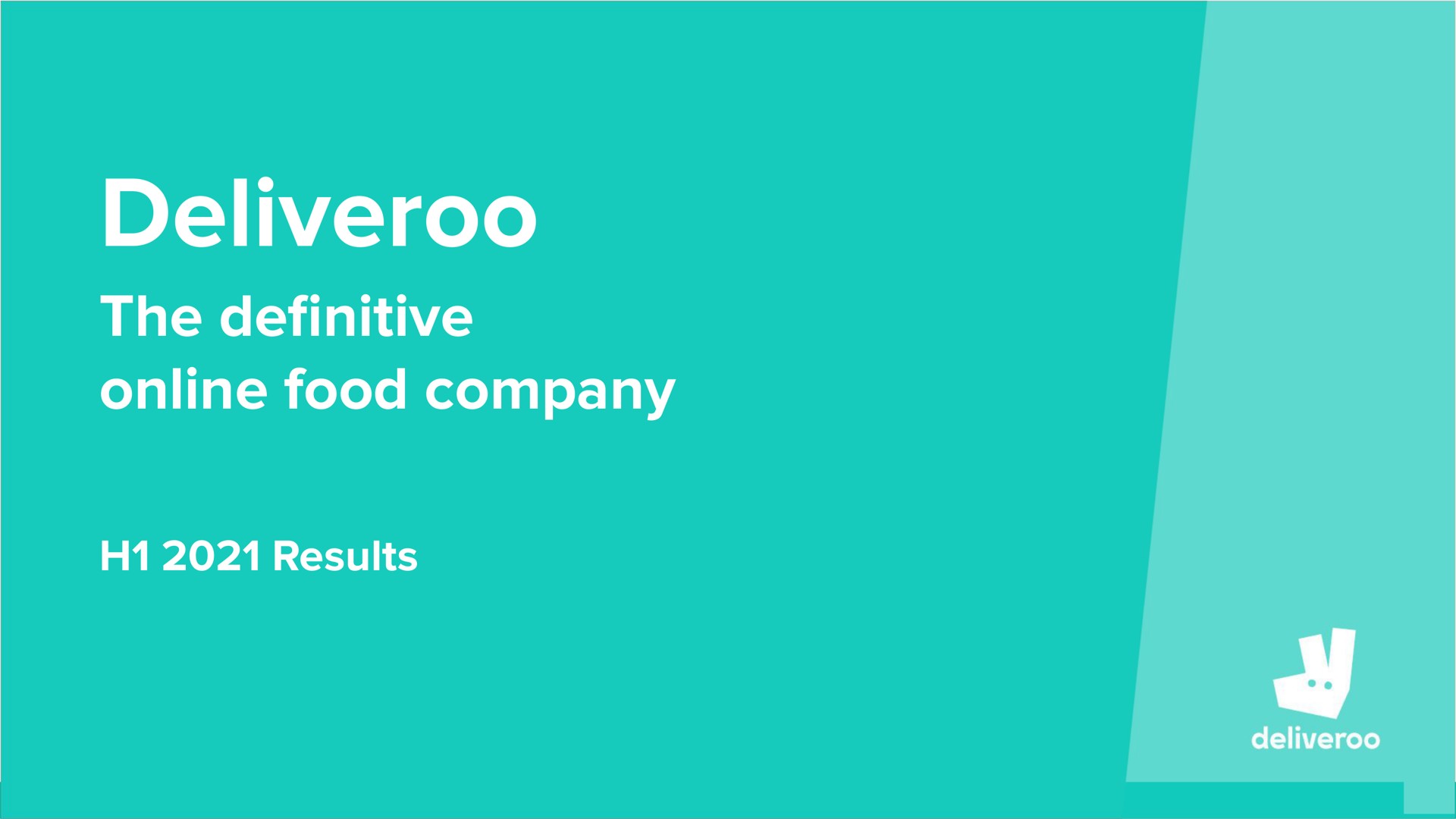 the food company results definitive | Deliveroo