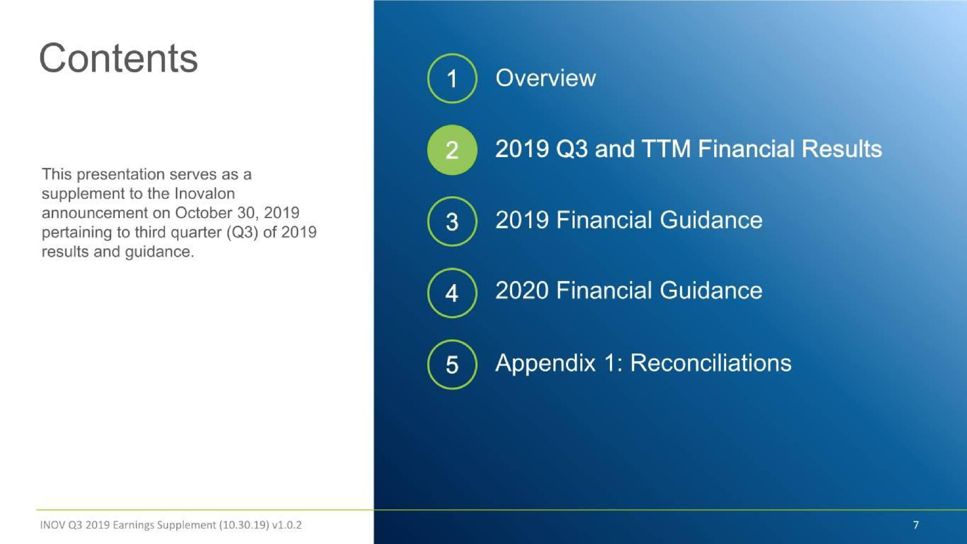 overview and financial results oda nei financial guidance appendix reconciliations contents | Inovalon