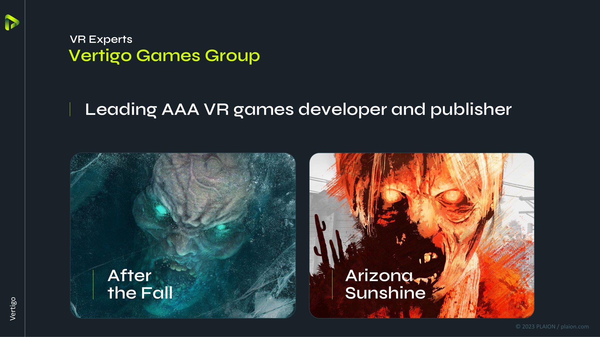 vertigo games group leading games developer and publisher after the fall sunshine | Embracer Group