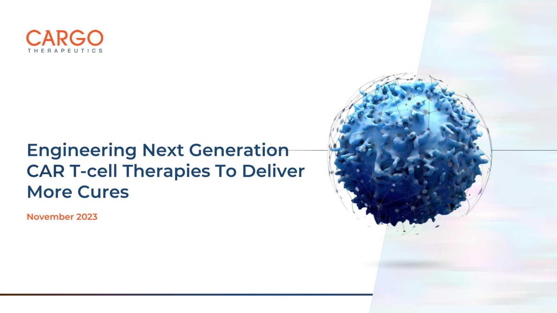 cargo engineering next generation car cell therapies to deliver more cures | CARGO Therapeutics