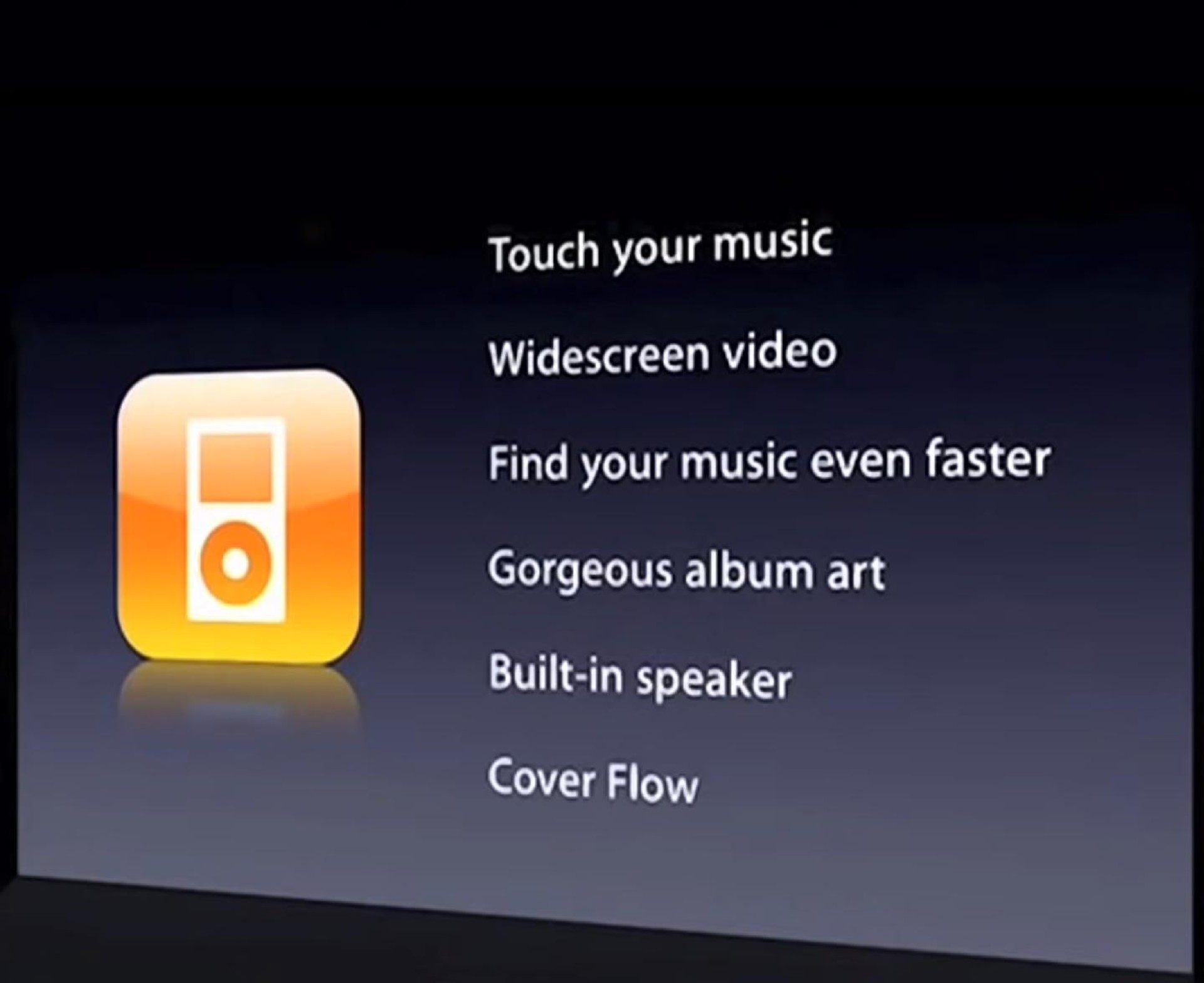 touch your music video find your music even faster gorgeous album art built in speaker | Apple