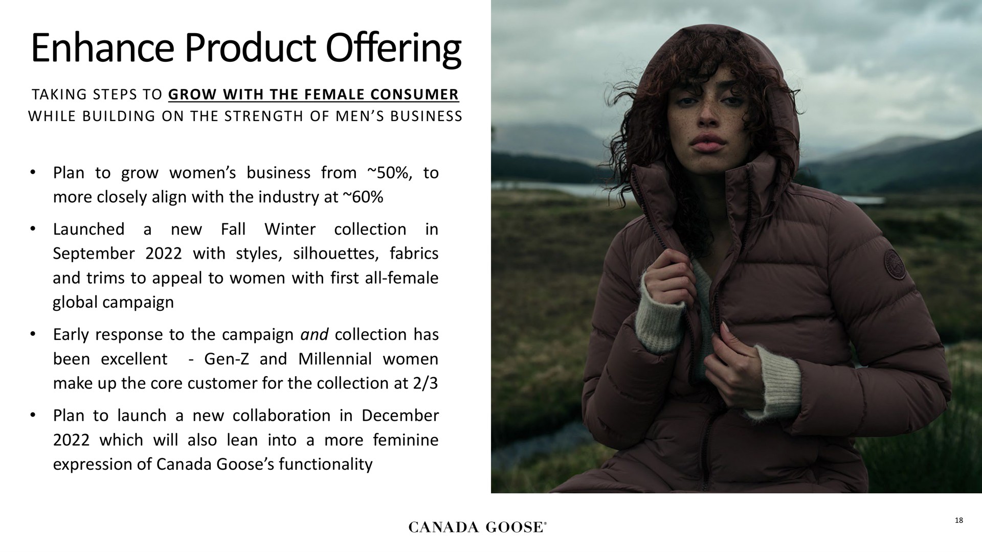 enhance product offering | Canada Goose