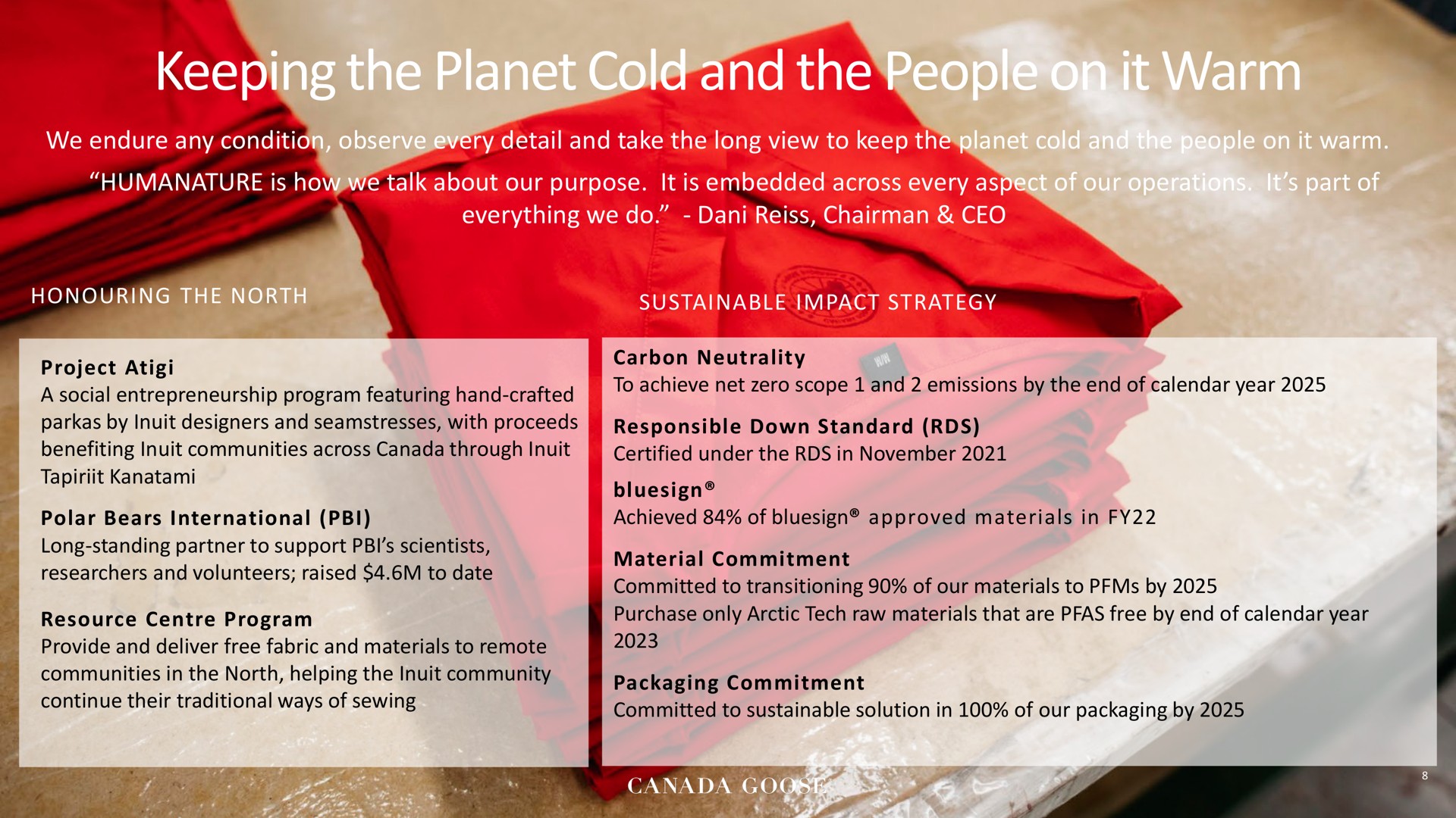 keeping the planet cold and the people on it warm | Canada Goose