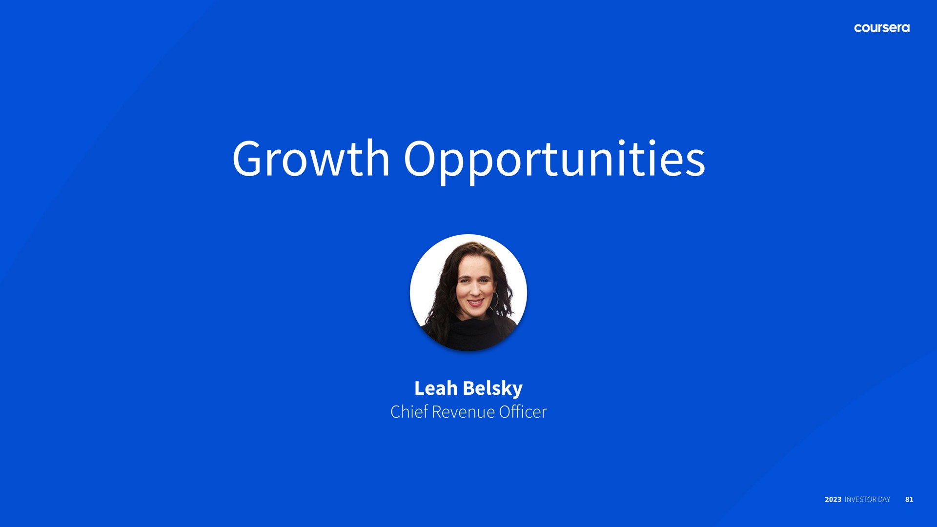 growth opportunities | Coursera