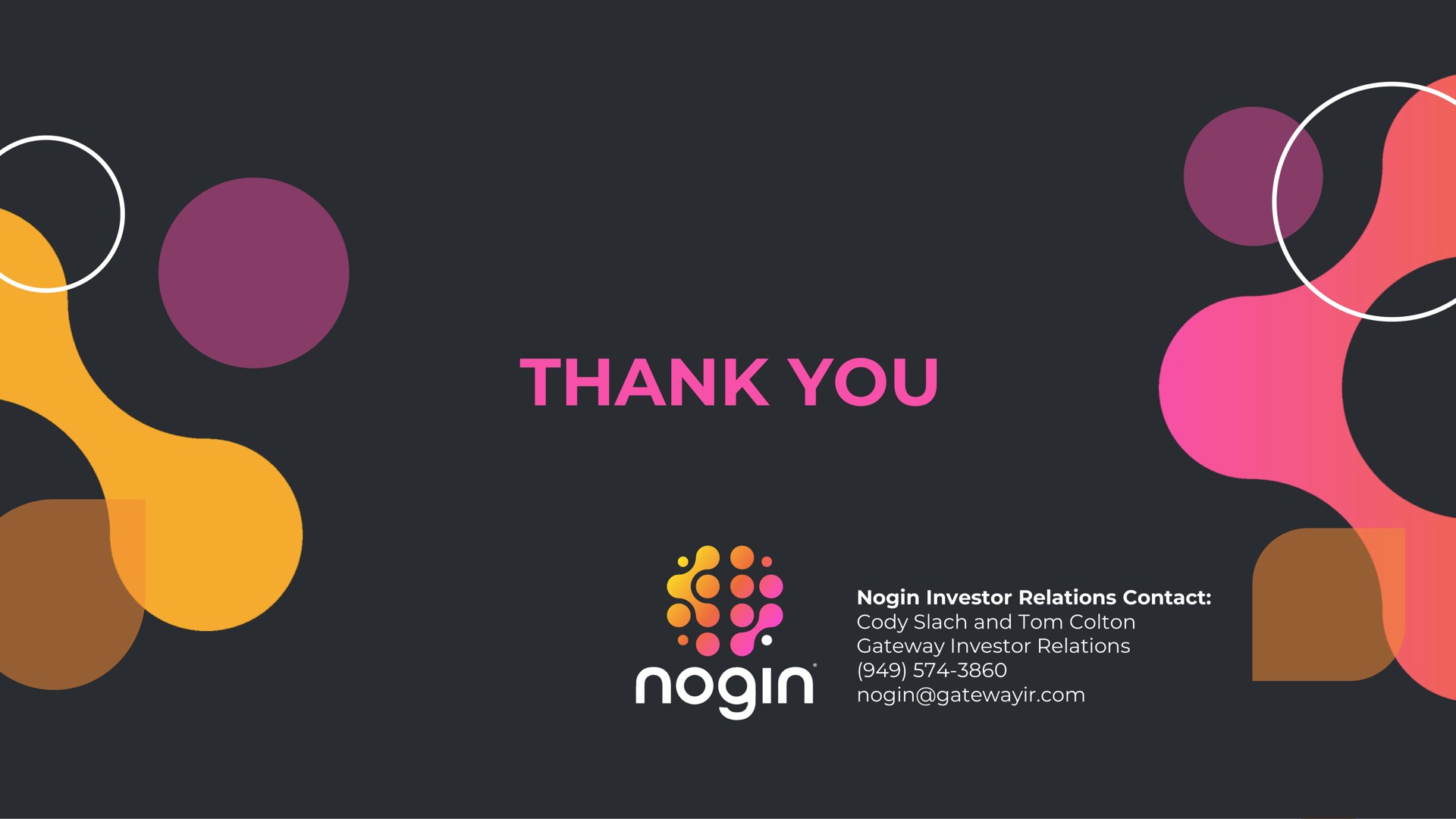 thank you | Nogin